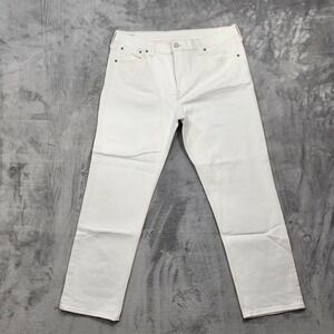 Gap Jeans Womens 18R Off White High Rise 90s Straight Stretch Denim Regular Fit